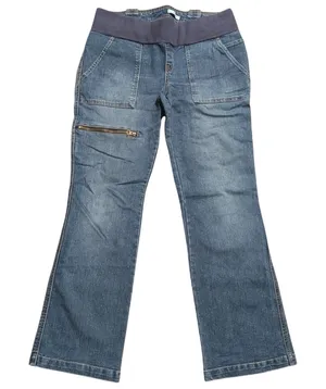 Old Navy Maternity M‎ Medium Underbelly Boot Jeans Bootcut Stretch thumbnail 1