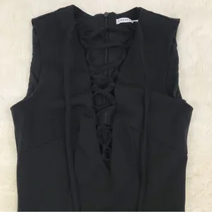 FINDERS KEEPERS Black Lace Up Fitted Midi Dress Sleeveless Party Size XXS‎ thumbnail 6
