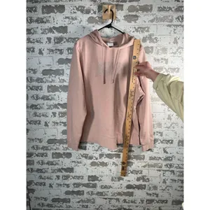Nike | women pink hoodie with bedazzled logo thumbnail 3
