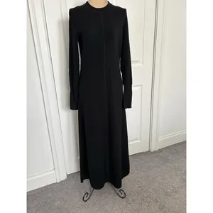 Madewell $168 Merino Wool Sweater Midi Dress Black NT938 Size S thumbnail 8