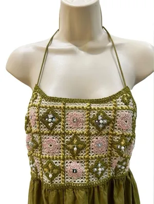 Zara Mix Beaded Crochet Dress thumbnail 8