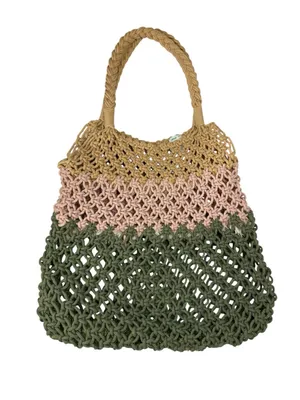 Aerie Multicolor Crochet Tote Bag thumbnail 1