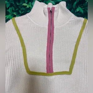 English Factory Cream and Pink Cowl Neck Sweater thumbnail 8
