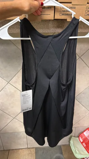 NWT Lululemon sheer black tank size 4 thumbnail 13