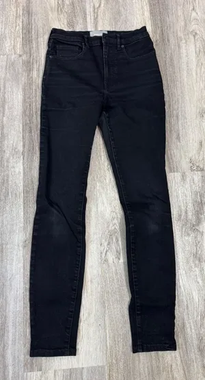 Everlane‎ High Rise Authentic Stretch Black Skinny Jeans Womens 28 Tall thumbnail 1