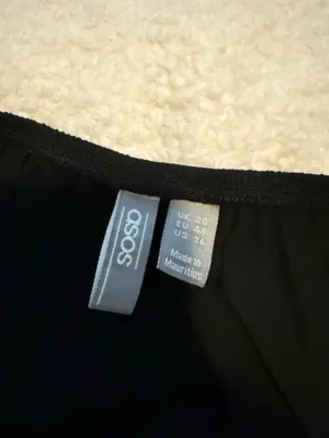 ASOS Black Strapless Maxi Dress - Simple Tube Design thumbnail 3