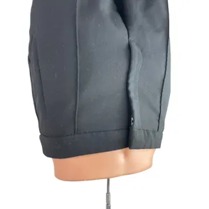 Zara Womens Black High Waisted Pintuck Straight Leg Trousers Dress Pants Size M thumbnail 3
