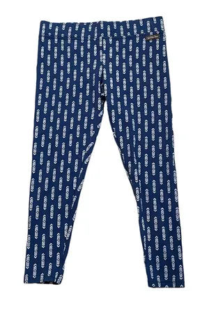 Matilda Jane Womens Lounge Yoga Pants Size Small Blue White Geometric‎ 29X24 thumbnail 1