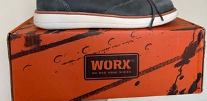 Red Wing Worx 5144 Steel Toe Leather‎ Work Shoes Zinc Oxford Womens 8.5 M Grey thumbnail 1