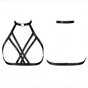 Black Soft Harness Bra New thumbnail 7