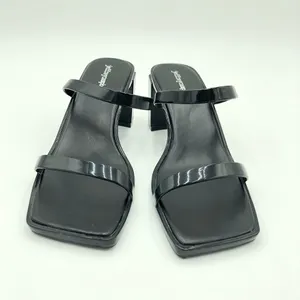 NWOT Black Jeffrey Campbell Jamm-3 Jelly Slide Sandal Heels Size 10 thumbnail 2