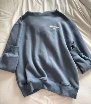 Blue White Fox Sweatshirt Boutique thumbnail 1