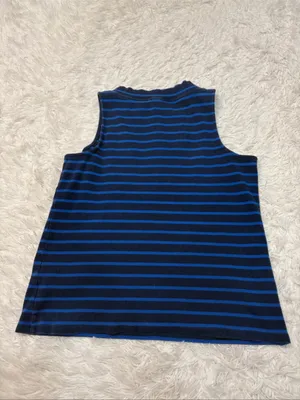 Anthropologie postmark navy striped top L thumbnail 2