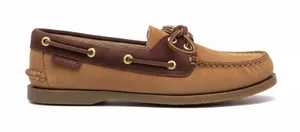 Sperry Top-Sider ™® ✌︎︎ Gold Eyelet Leather Boat Shoes ✌︎︎ 2 Tone Brown ✌︎︎ 6M thumbnail 1