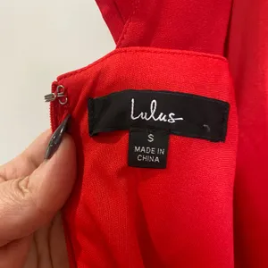 Lulus Divine Darling Red Ruffle Mini‎ Skater Dress Size S Romantic Party Date thumbnail 7