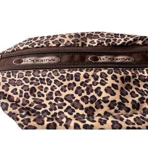 Vintage LeSportsac Leopard Print Fanny Pack Y2K Belt Bag Waist Sack Festival thumbnail 3