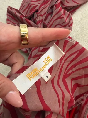 Diane Von Furstenberg Acella Jumpsuit in Malton Burlwood Animal Print Red Small thumbnail 6