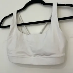 Athleta White Sports Bra XS thumbnail 3
