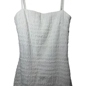 Princess Polly White Textured Ruched Mini Dress Bodycon Cottagecore Size‎ 2 thumbnail 3