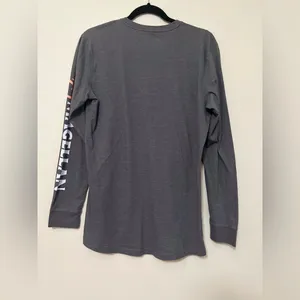 Magellan Outdoors Boyfriend Fit Long Sleeve‎ Shirt Size M Gray thumbnail 5