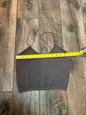 Free People Gray Cropped Tank Top thumbnail 8