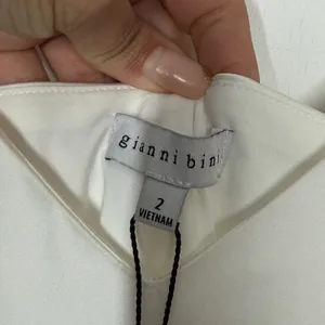 Gianni Bini White Satin Slip Dress NWT Womens Size 2 V-Neck Sleeveless Elegant thumbnail 7