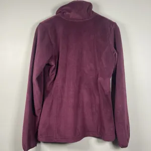 COLUMBIA Womens‎ Benton Springs Full Zip Fleece Jacket Burgundy Size S Small thumbnail 4