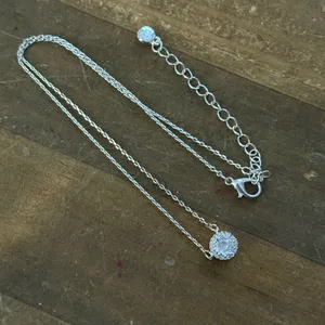 Liz Claiborne dainty halo pendant necklace thumbnail 3