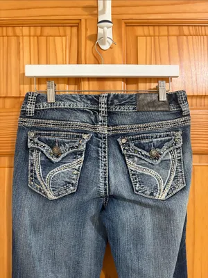 Ariya Jeans Size 12 Vintage Y2K Bootcut Studded Pocket Jeans thumbnail 5