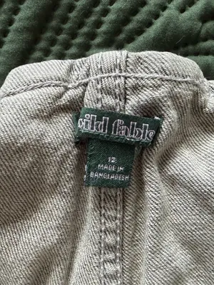 Wild Fable Faded Black Denim Pleated Skort thumbnail 2