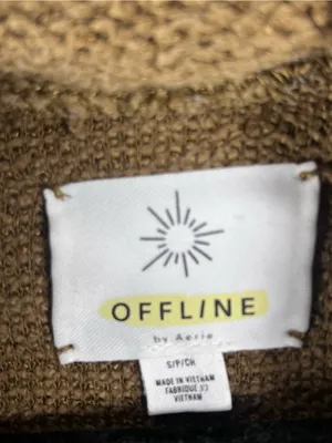 OFFLINE BY AERIE Drawstring Funnel Neck Kangaroo Pocket Cropped Pullover Small thumbnail 3