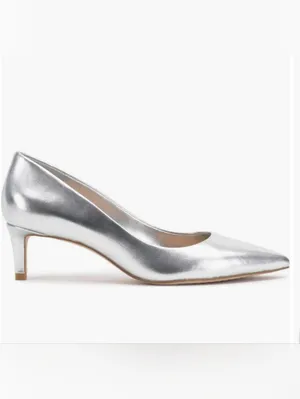 NEW Vince Camuto KEHLIA 2 in Silver Pointed Toe Heel Pumps size 7.5 retail $110 thumbnail 5