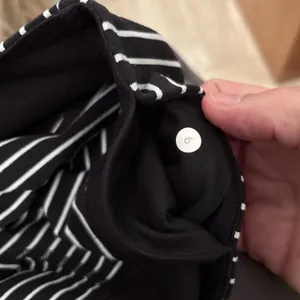 Lululemon Athletica Black and White Striped Leggings thumbnail 4
