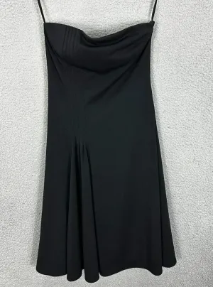 white house black market dress womens 0 black strapless LBD cocktail party event thumbnail 1