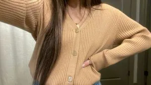 Knit Sweater Tan Size XL thumbnail 6