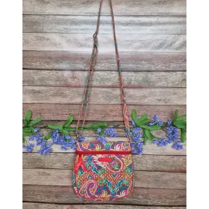 Vera Bradley Crossbody Purse Paisley in Paradise Cotton Quilted Hipster Summer thumbnail 6
