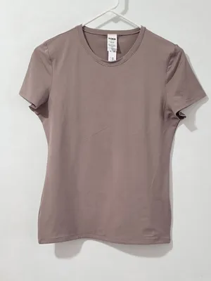 Victoria's Secret PINK Base Stretch Short-Sleeve Tee - Iced Coffee -Size XL thumbnail 3