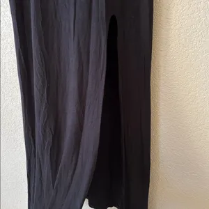 Monteau Black Cold Shoulder Maxi Dress- NWT thumbnail 3