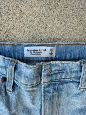 Abercrombie & Fitch Light Blue Denim Jeans 28 6 thumbnail 2