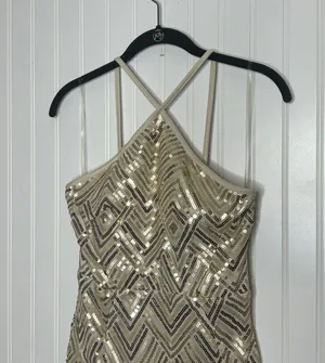 Crystal Doll Homecoming Sequin Bodycon Mini Dress Size 3 thumbnail 4