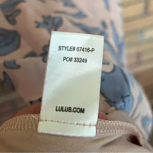 Lulu’s Adelaide Blush Floral Print Off-the-Shoulder Maxi Dress Size XS thumbnail 6