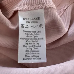 Everlane Women’s Light Pink Tie Waist Sleeveless Mini Dress Size 00 thumbnail 5