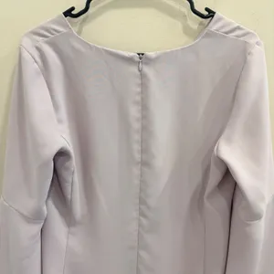 Amanda Uprichard Lilac Bolton Split‎ Bell Sleeve V-Neck Mini Shift Dress Medium thumbnail 7