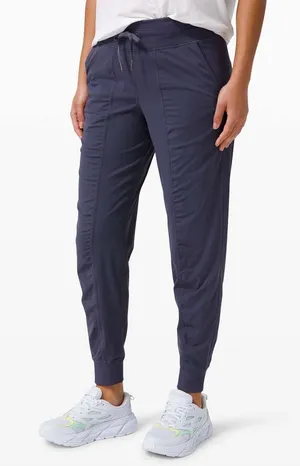 Lululemon Dance Studio Jogger Size 4 Navy Indigo Blue Pinstripe LW5BPJS thumbnail 1
