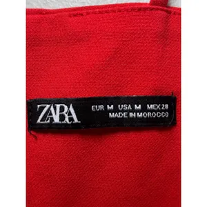 Zara Red Orange Spaghetti Strap‎ Cut Out Cocktail Mini Dress Medium Cotton Blend thumbnail 5