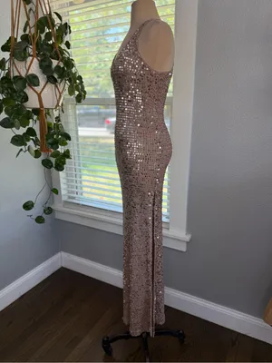 Retrofete Marie Dress In Rose Gold Size XS/S thumbnail 6