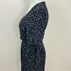 Madewell Wrap-Front Romper in Prairie Posies 4 thumbnail 3