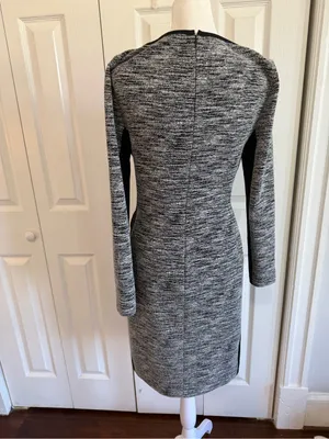 Lauren Ralph Lauren Marled Long Sleeve Two Toned Knot Sheath Dress Size 4 thumbnail 4