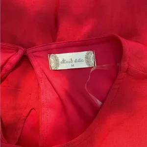 Altard State‎ Red Ruffle Sleeve Tiered Mini Dress Medium Feminine Babydoll Y2K thumbnail 11