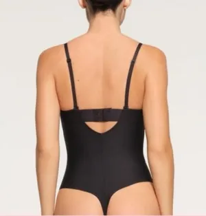 Skims Body molded (B13) UNDERWIRE THONG BODYSUIT in Onyx NWT M thumbnail 1